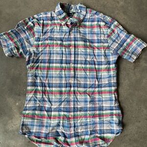 Ralph Lauren Blue Green Pink Plaid Shirt